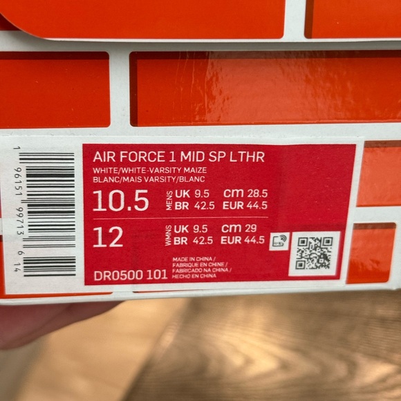 Nike Air Force 1 mid leather Off White - Picture 2 of 3